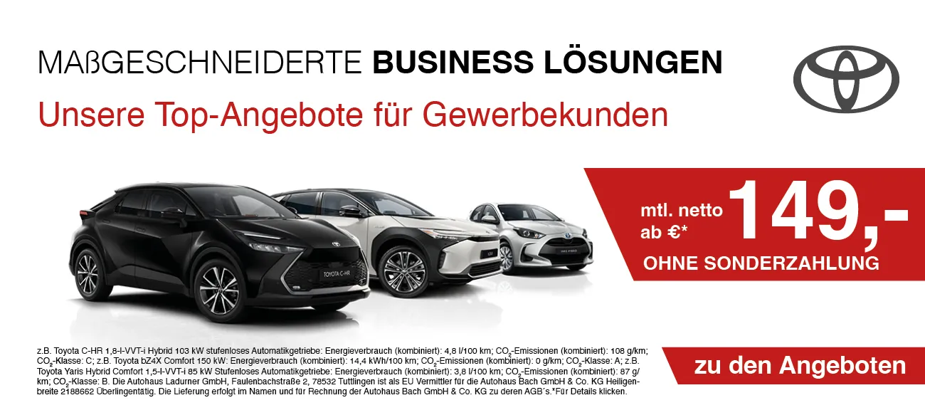 Toyota EasyDeals Gewerbekunden