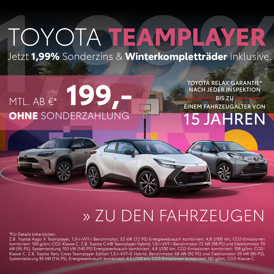 Toyota Teamplayer Modelle